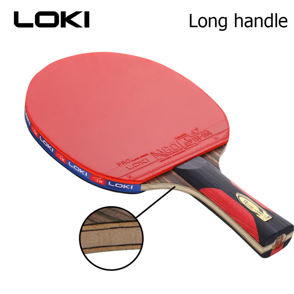 LOKI 6 Star профессиональная ракетка для настольного тенниса из черного дерева углеродная ракетка для настольного тенниса Быстрая атака ракетка для пинг-понга дуговые ракетки для игры в пинг-понг