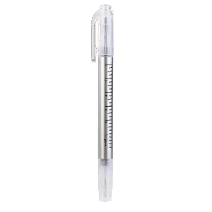 2 шт. микроблейдинг тату бровей кожи Маркер ручка с измерительной линейкой X7055Down