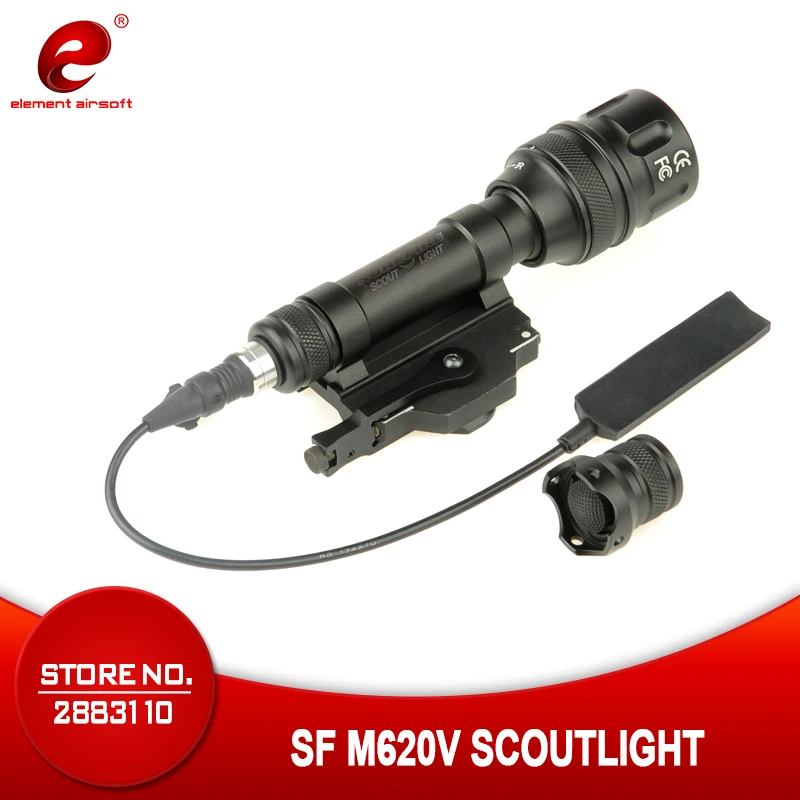 

Element SF M620V Tactical Rifle Light Scout full version flashlight With Remote Tail QD Mount EX345 waterproof and shockproof