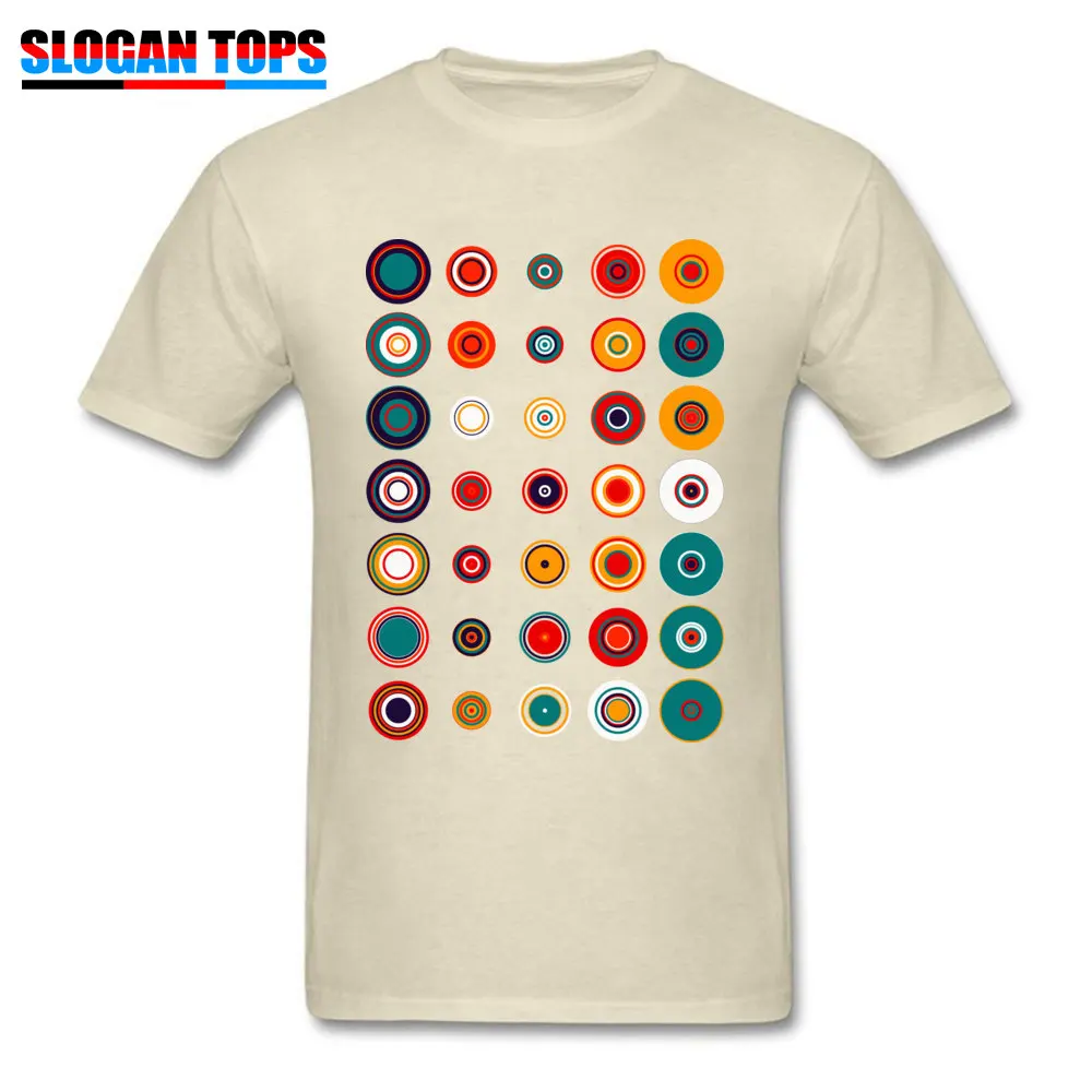 Concentric Crew Neck T-Shirt Summer Fall T Shirt Short Sleeve Prevailing All Cotton Family Tops T Shirt Camisa Man Concentric beige