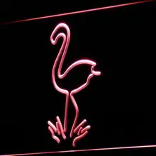 I828 Фламинго Животные неоновый свет sign on/off Swtich 20+ Цвета 5 размеров
