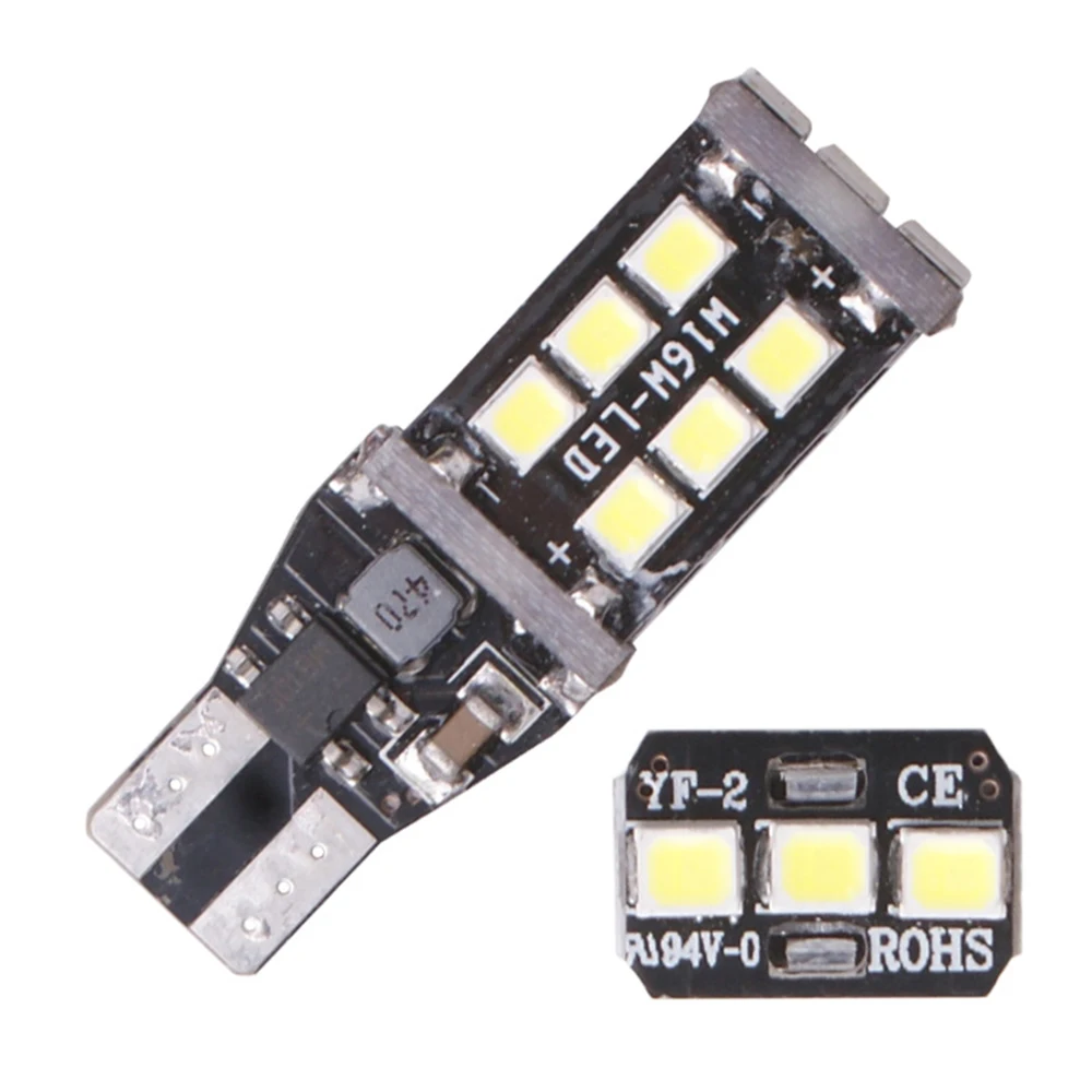 T15 W16W супер яркий высокой мощности 15SMD 2835 Светодиодный Canbus без ошибок резервный
