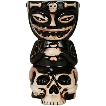 Skull Doll Tiki Mug Cocktail Cup Beer Wine Mug Ceramic Tiki Mugs Art Crafts Creative Hawaii Mugs 1
