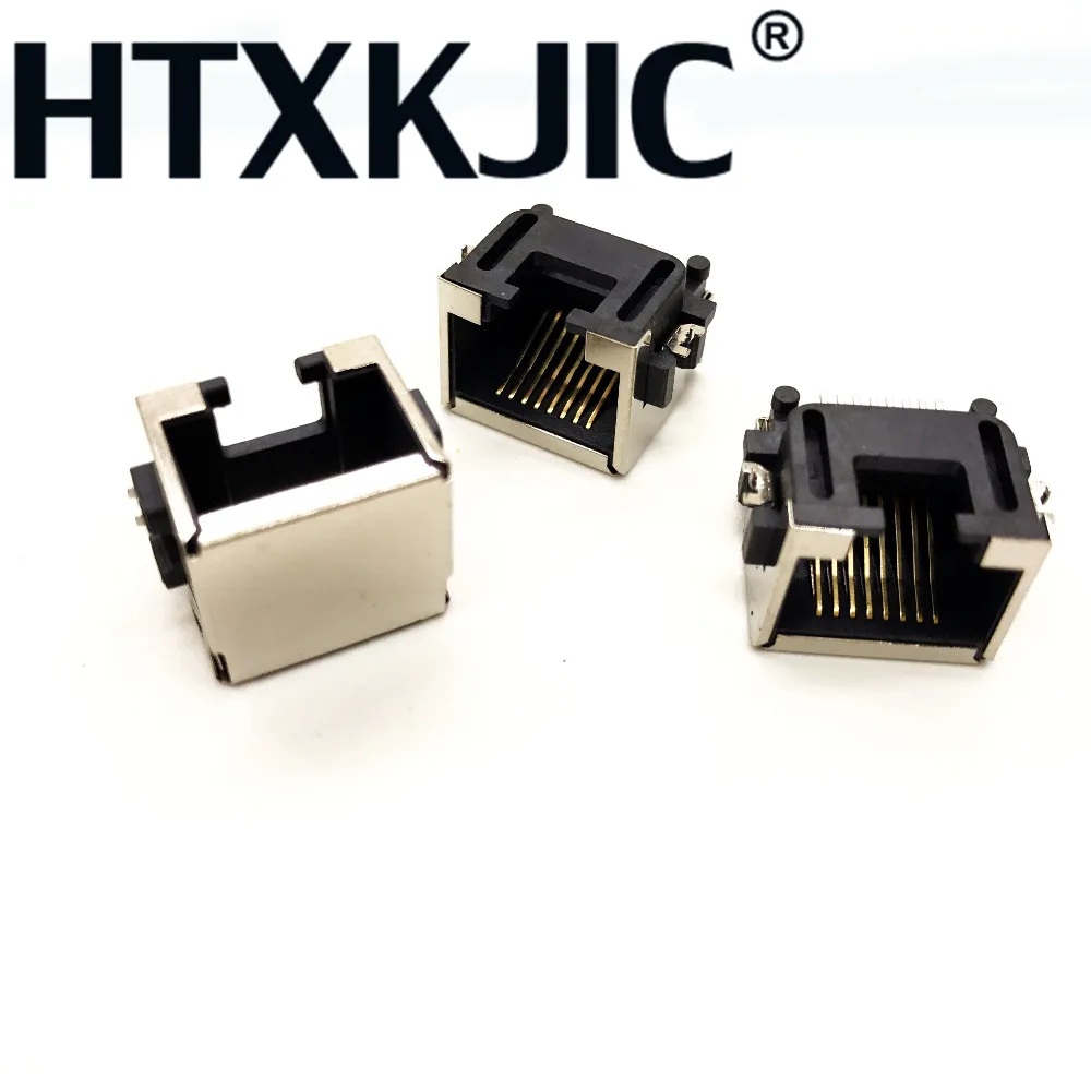 

40 шт. RJ45 разъем SMD женский горизонтальный H = 8,6 RJ45 сетевой разъем для ноутбука