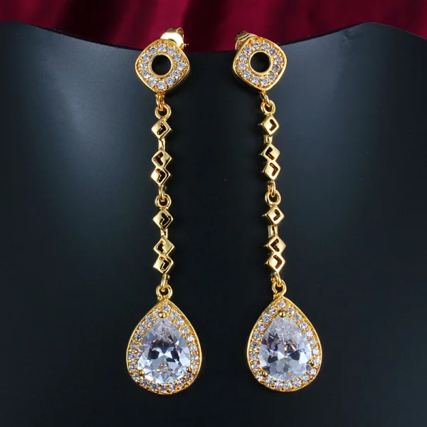 

Aesthetic Teardrop Earrings long drop earring Jewelry for women wedding Accessories ALW1880