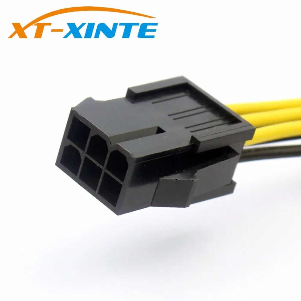 PW 068 6pin переменного тока в постоянный Мощность разъем PCI E Express PCIE Famale на обоих