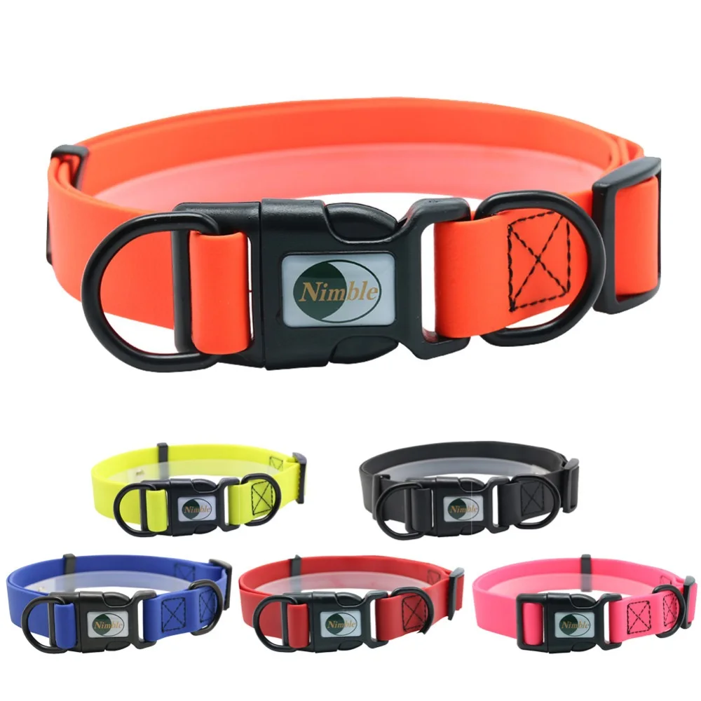 

New Pet Dog Collar Waterproof PVC Cat Collar Anti Dirty Easy To Clean For Small Medium Large Dogs Puppy Pet Products