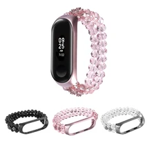Crystal Strap Band For Xiaomi 3/4 Universal Watch Strap Handwork Beads Chain Watch Band Watch Bracelet For Women Jewelry Gift Crystal Strap Band For Xiaomi 3/4 Universal Watch Strap Handwork Beads Chain Watch Band Watch Bracelet For Women Jewelry Gift