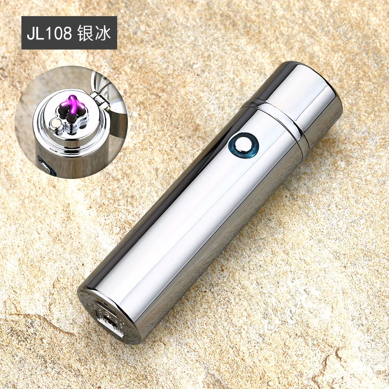 

New double arc cigar lighter cigarette Usb Charging Electric Plasma Eletronic Windproof Lighters for Smoker Smoking Pipe JL108