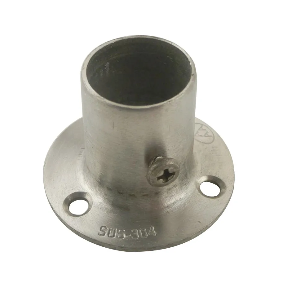 2pcs 19mm Flange Pipe Bracket 29mm Height Hanging Clothes Rod Seat