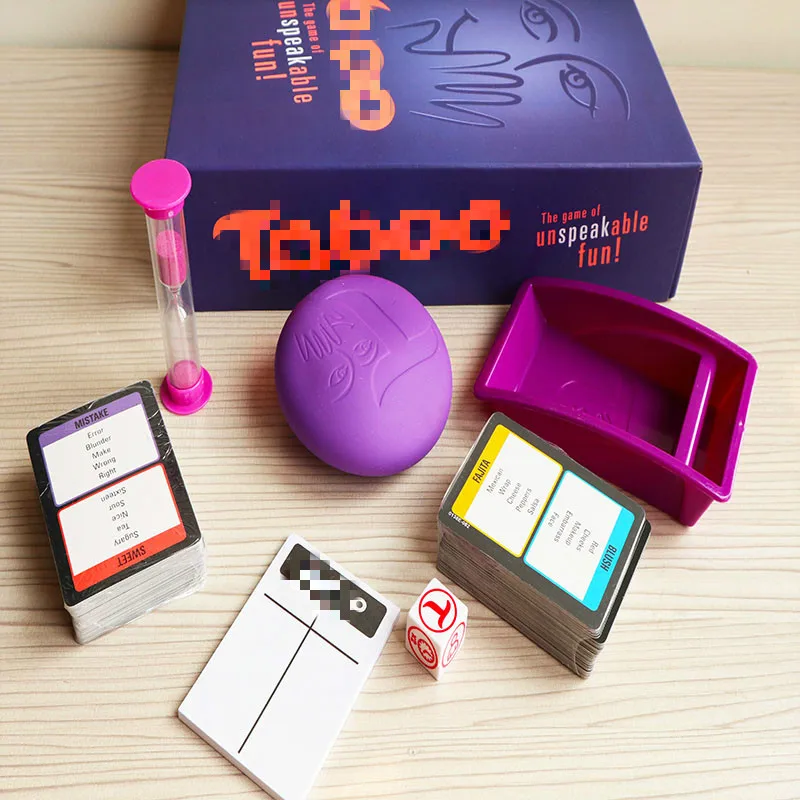

Classic fun European and American TABOO GAME get together party funny adult family interactive card board game chess