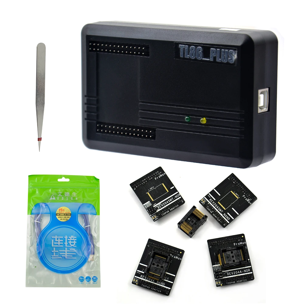 Программатор NAND ProMan Professional Программирование nand flash/NAND NOR TSOP48 FLASH программатор TL866