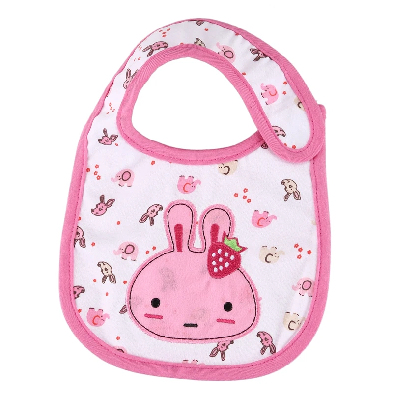 Милые детские нагрудники с рисунком героев мультфильмов, водонепроницаемые Слюнявчики для малышей, детские слюнявчики с розовым Кроликом, бандана, Слюнявчик с героями мультфильмов, детские вещи без стирки