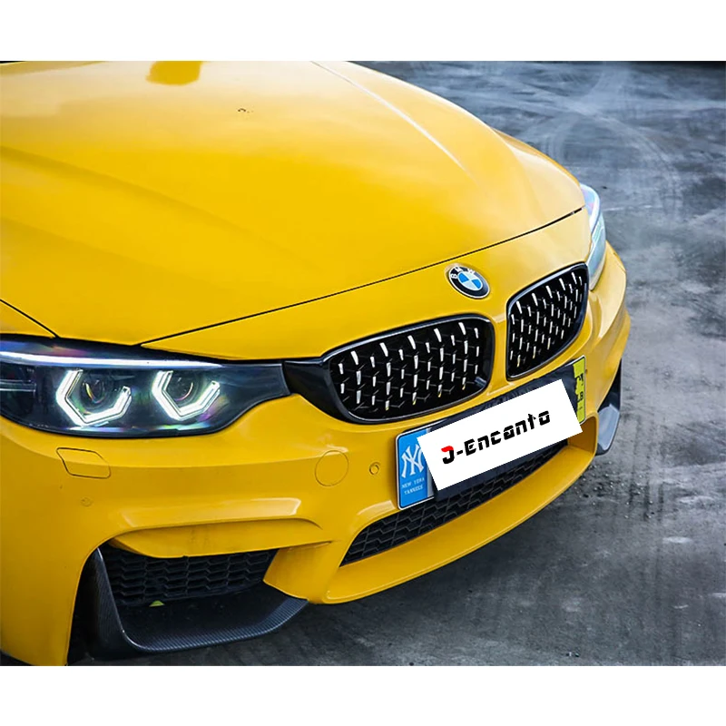 Пара передняя ноздри для BMW 4 серии M3/M4 F32/F8X Алмазная решетка Метеор Стиль переднего бампера Стайлинг автомобильной решетки