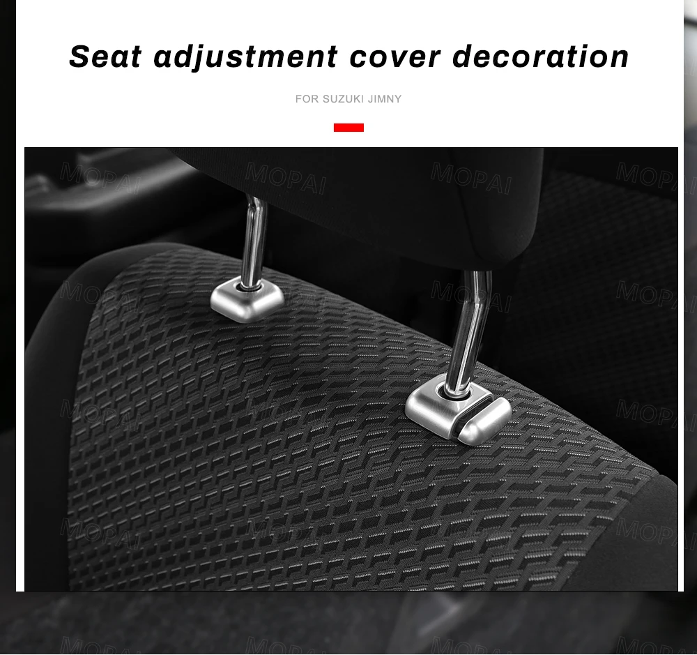 Seat Headrest Adjusting Button Decoration