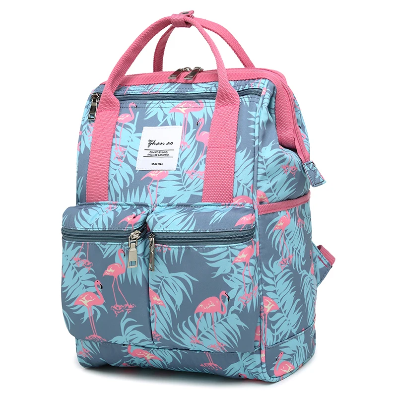 

2018 New Arrive women's Canvas Backpack Animal Print Female Causal Rucksack Colorful Haversack