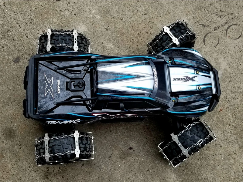 Противоскользящая цепь для снега Traxxas x maxx 1/5 шина радиоуправляемого