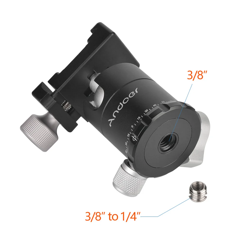 Andoer X-30S панорамный штатив шаровая Головка withQuick Release подставка на трех ножках голова алюминиевый сплав фотографии головка для камеры