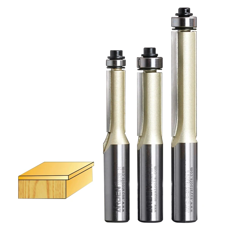 Woodworking Tools Tungsten Carbide Flush Trim Bit Straight Bit With