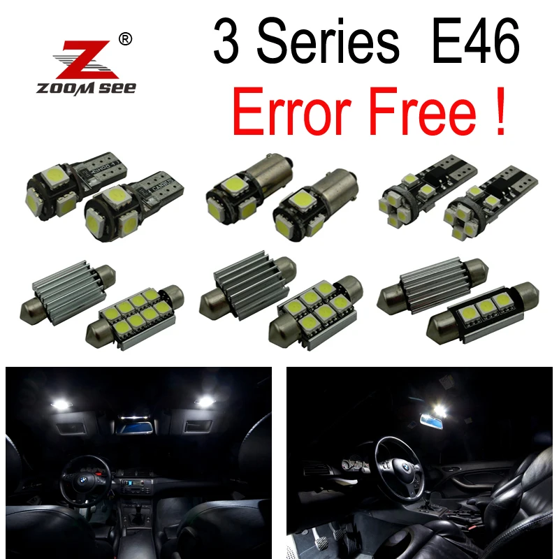 15pcs LED lamp interior dome map light kit for BMW E46 Sedan Coupe 318i 325i 328i 330i M3 (1999-2005) | Автомобили и мотоциклы
