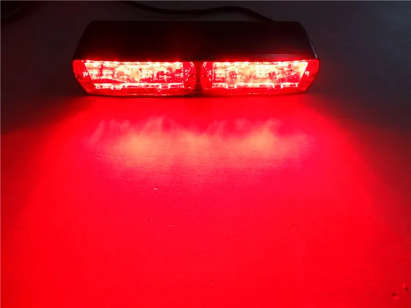 Aviso de Emergência Modos de Luzes de Sinalização Sinalização de Segurança 16 Led Vermelho e azul e amarelo 12 v Car Polícia Strobe Traço Flash Luz Lâmpada 18 Piscando de Segurança 8 Car Polícia Strobe Traço Flash Aviso de