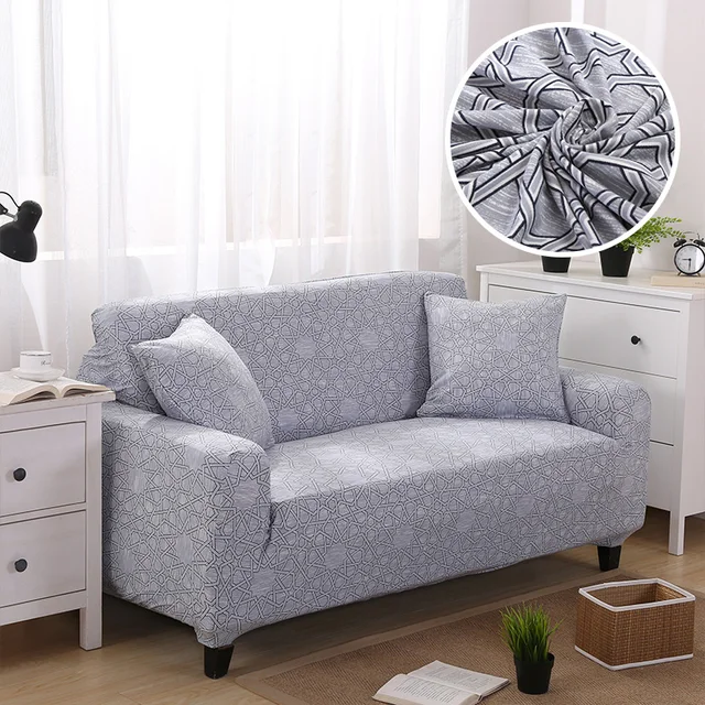 Us 18 0 50 Off Modern Elastic Sofa Cover Universal Stretch Couch Living Room Corner Slipcover Fabric Geometric Fl 1 2 3 4 Seater In