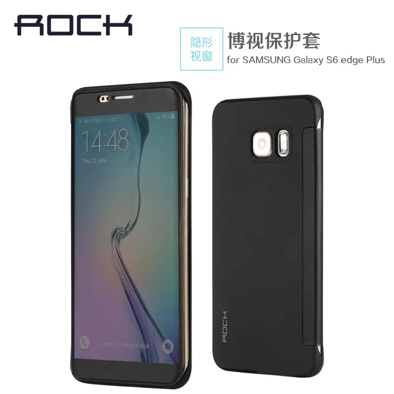 S6-edge-plus-View-case-original-Rock-invisible-full-screen-window-smart-TPU-PC-case-For