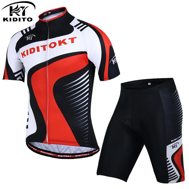 

KIDITOKT pro Cycling Set MTB Bicycle equipacion ciclismo bike clothes Mountain 21 colors Maillot Ropa Ciclismo Clothing Wear