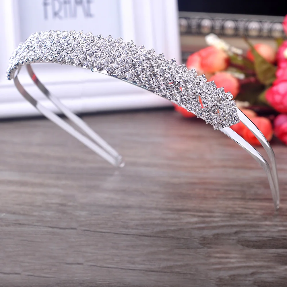 Diarios de noiva Tiaras e Coroas de Strass Casamento Acessorios Para o Cabelo Hairbands Headbands Cabelo De Noiva Jóia Do Cabelo Do Casamento (1)