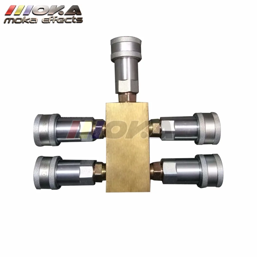 Factory co2 jet machine spare parts 5 Way gas splitter quick connector more machines share one gas tank high quality Copper Pipe Factory co2 jet machine spare parts 5 Way gas splitter quick connector more machines share one gas tank high quality Copper Pipe