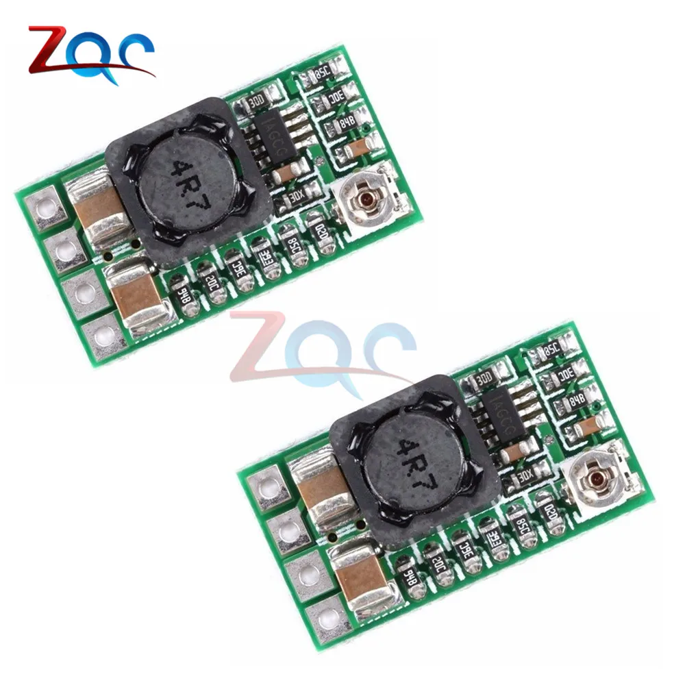 

2Pcs Mini DC-DC 12-24V To 5V 3A Step Down Power Supply Module Voltage Buck Converter Adjustable 97.5% 1.8V 2.5V 3.3V 5V 9V 12V