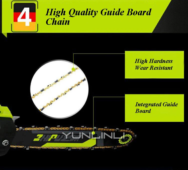 220 В маленькая многофункциональная бытовая электрическая пила высокой мощности садовая цепная пила 2200