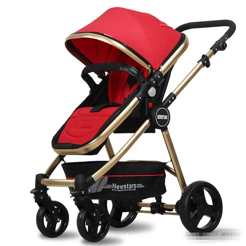 

Four Wheels Stroller Baby stroller flat lay lightweight folding baby four-wheeled trolley Baby Stroller