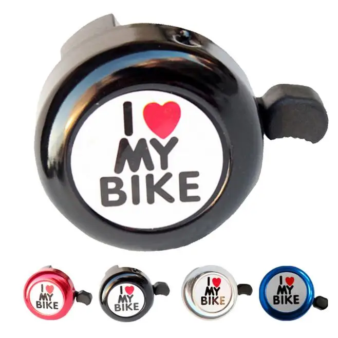Велосипедный звонок сердце велосипедная сигнализация металлический Руль Рога металлический черный велосипед велосипедная безопасная рукоятка кольцо звуковой тревожный сигнал# y35