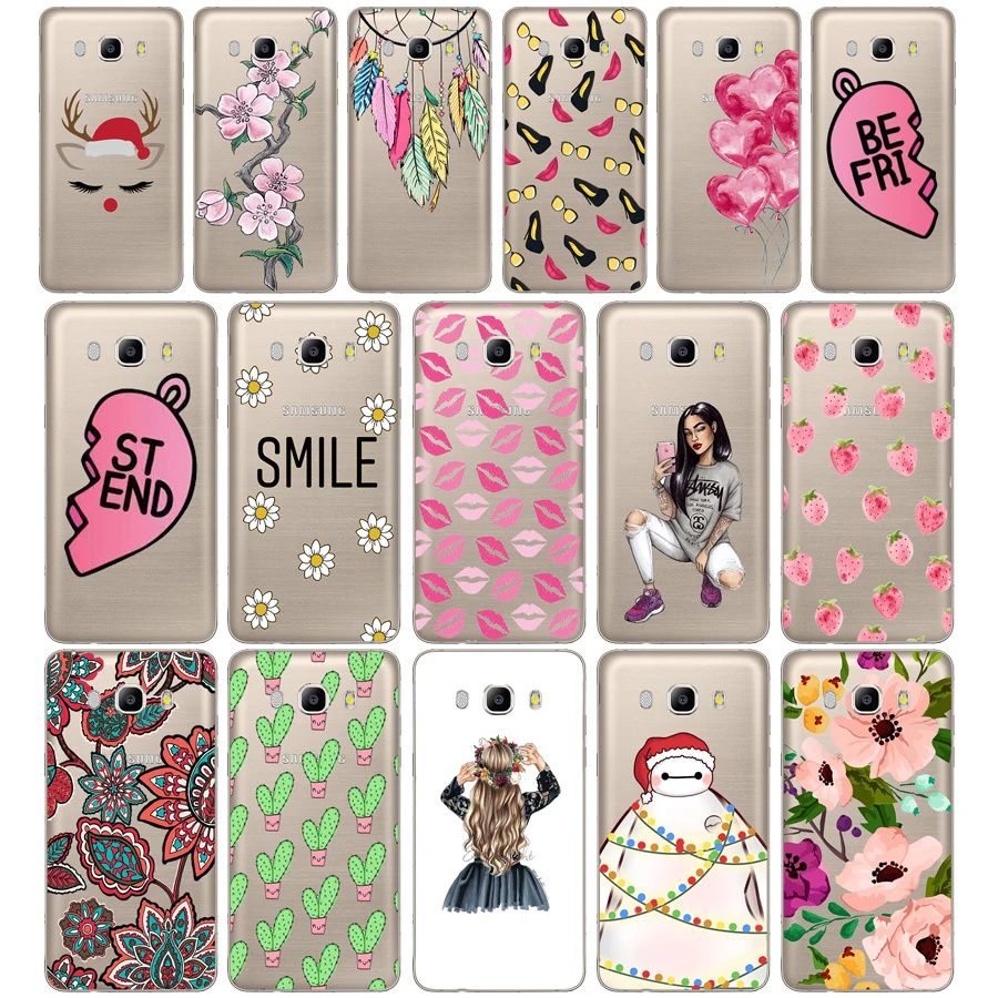 

06SX Phone Case For Samsung Galaxy J5 2016 J510F Soft Silicone TPU Cartoon Protector Cover Cases For Samsung J5 2016 J510 Bumper