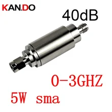 5 Вт DC-3Ghz аттенюатор sma штекер s, Женский 0-3 ГГц 40 дБ опция затухание питатель разъем коаксиальный разъем 5 Вт аттенюатор 40 дБ