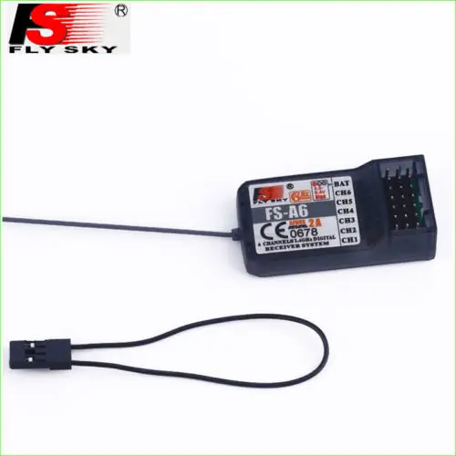 

FlySky 2.4G 6CH FS-A6 Receiver AFHDS 2A system 6 Channels RX for RC Transmitter i4 i6 i10 GT2E GT2F GT2G F20431