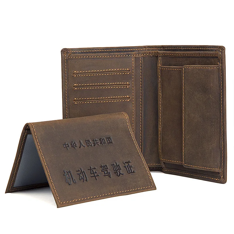 J.M.D Crazy Horse кожаный мужской короткий кошелек из натуральной кожи анти RFID пиратский