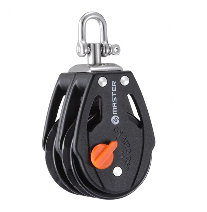 Marine Yacht Barca A Vela Gommone 57 Millimetri 2 1/4 Pollici Ratchet Singolo Girevole Grillo Blocco Piccola Barca Blocco Master Ra-0503F