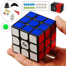 Yj MGC 3x3x3 Магнитный нео-куб, магический куб, черный/смешанный цвет, головоломка, скоростной куб для тренировки мозга, игрушки для детей, детей, взрослых