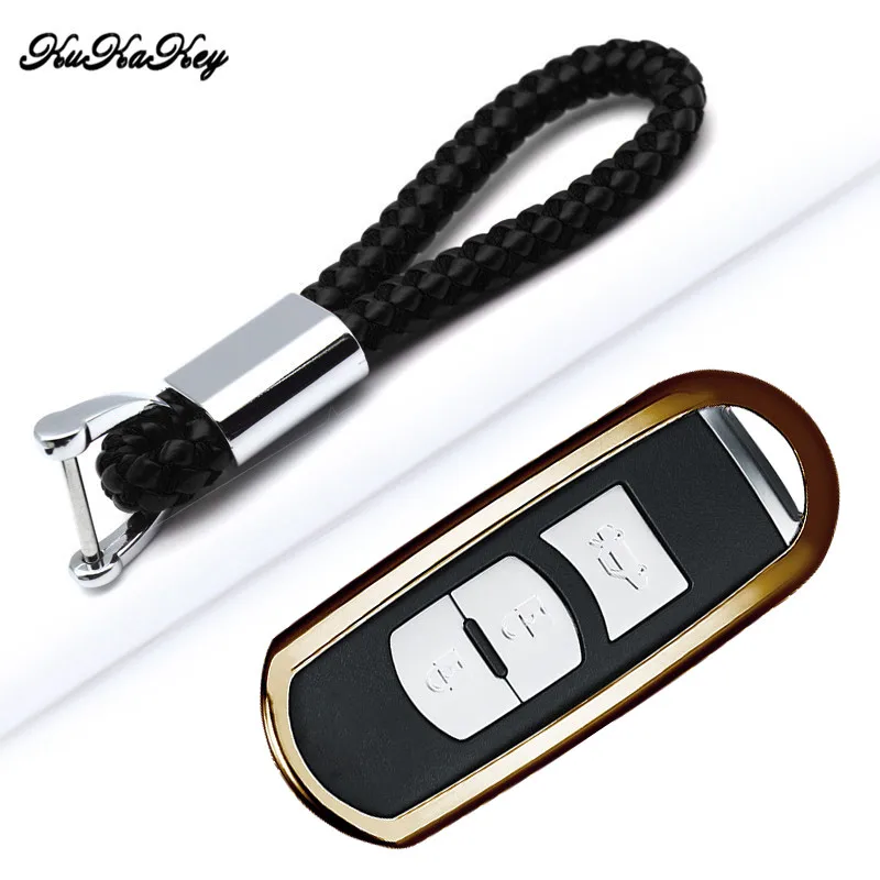 

TPU Car Key Case Cover Holder For Mazda 3 6 CX5 CX7 CX-4 CX-5 CX-7 CX-9 RX8 2015 2016 2017 Keychain RIng Car Styling Accessories