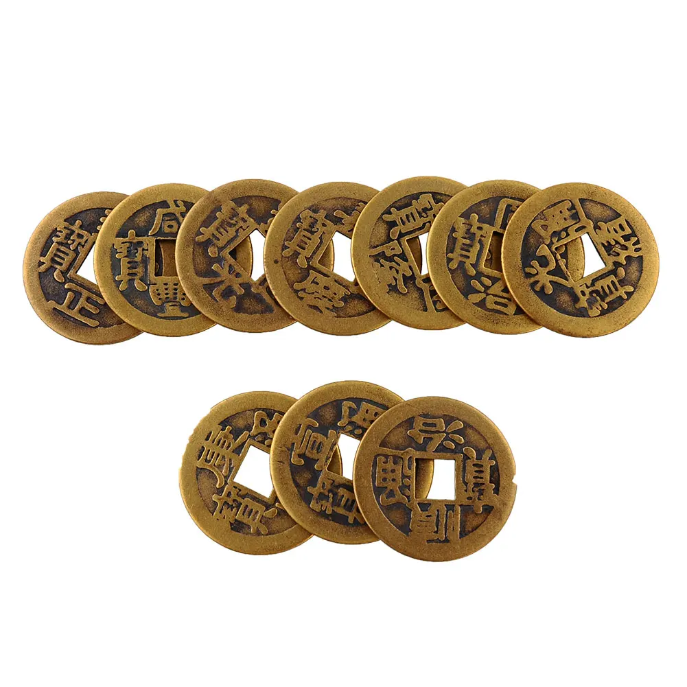 10x Feng Shui Lucky Chinese Fortune Dragon phoenix Coin Oriental Emperor Qing Money I Ching Set Hot Coins free coins set 10x Feng Shui Lucky Chinese Fortune Dragon phoenix Coin Oriental Emperor Qing Money I Ching Set Hot Coins free coins set