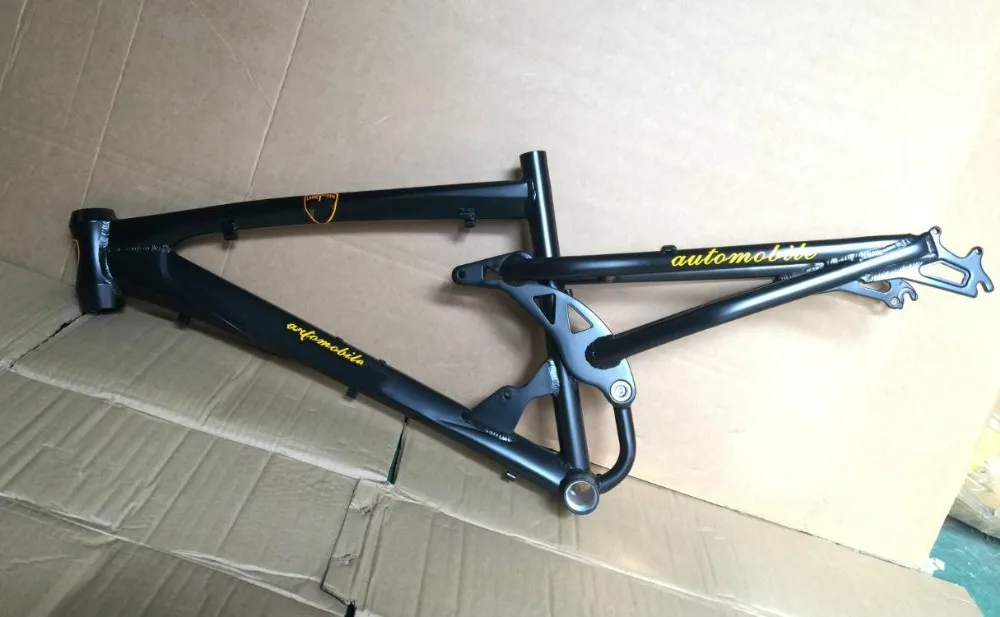 Clearance Aluminum alloy  DH  Snow/beach bike  frame, Downhill  26*17inch MTB frame ,for 26*4.0 tires, Fat bike soft-tail  frame 5