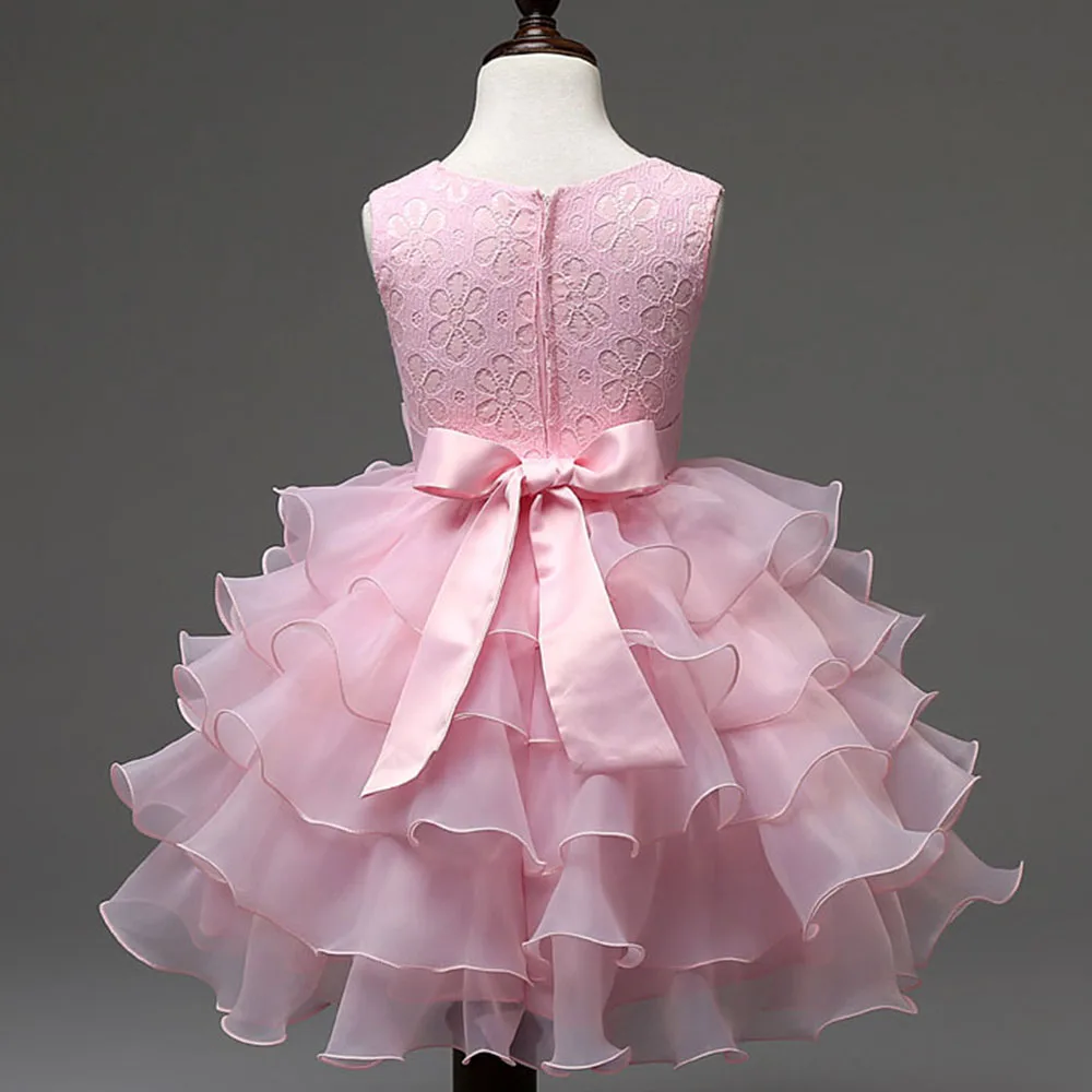 Murah Anak Perempuan Tutu Berlapis Ulang Tahun Pertama Pakaian Bayi Perempuan Baptisan Gaun Kristal Putri Balita Gadis Partai Gaun Pakaian