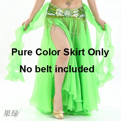 Bazzery, профессиональная юбка для танца живота, 12 цветов, сексуальная Длинная юбка для фламенко, с разрезом по бокам, для женщин, девочек, костюм для танца живота, юбки