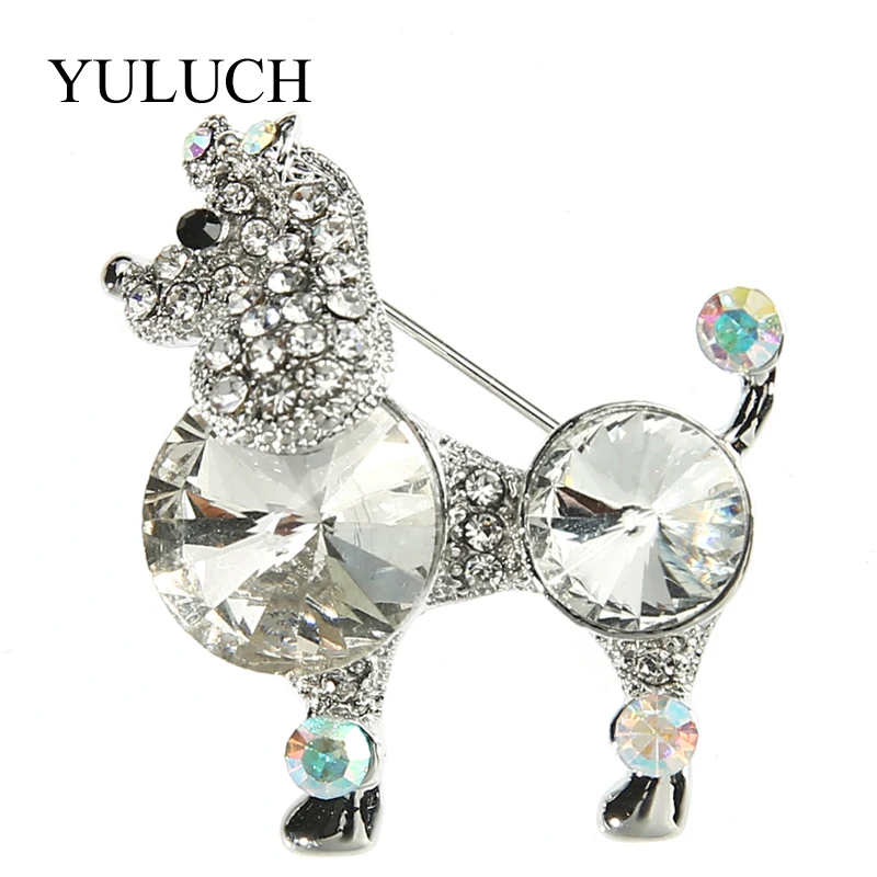 

YULUCH Brooches Fashion Glass ab Stone Brooch Cute Animal Women/Lady Ladies Wholesale Jewelry Zinc Alloy Free Shipping