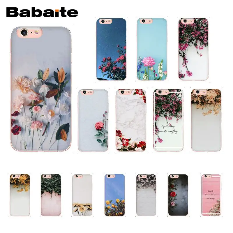 

Babaite Marvelous Rose Sunflower Floral Flower Art Phone Case for iphone 11 Pro 11Pro Max 8 7 6 6S Plus X XS MAX 5 5S SE XR