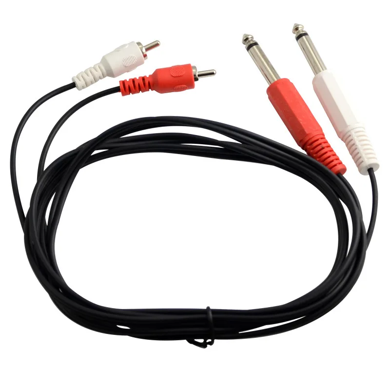 6.5RCA аудио кабель с двойным 6 35 удвоить RCA глава 2 до Лотоса смеситель 0