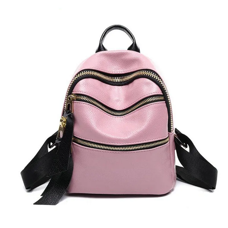 A premium brand Women Backpack Genuine Leather Backpack Women 2017 School Bags for Teenagers Fashion Backpacks
