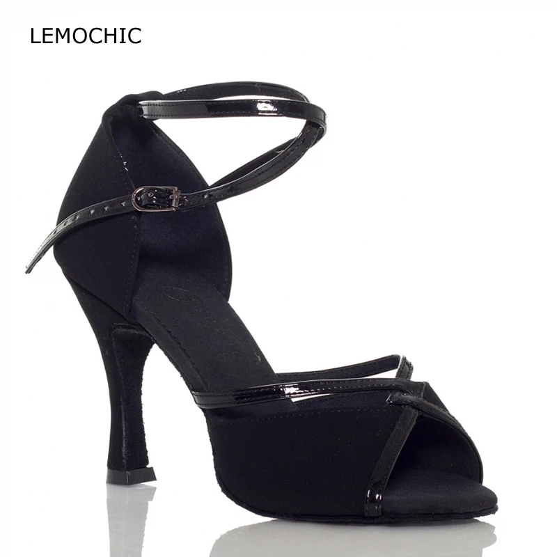 Lemochic Лидер продаж Румба Самба коснитесь Латинской Танго Классическая Бальные Pointe Хорошее качество высокий каблук Обувь для танцев для